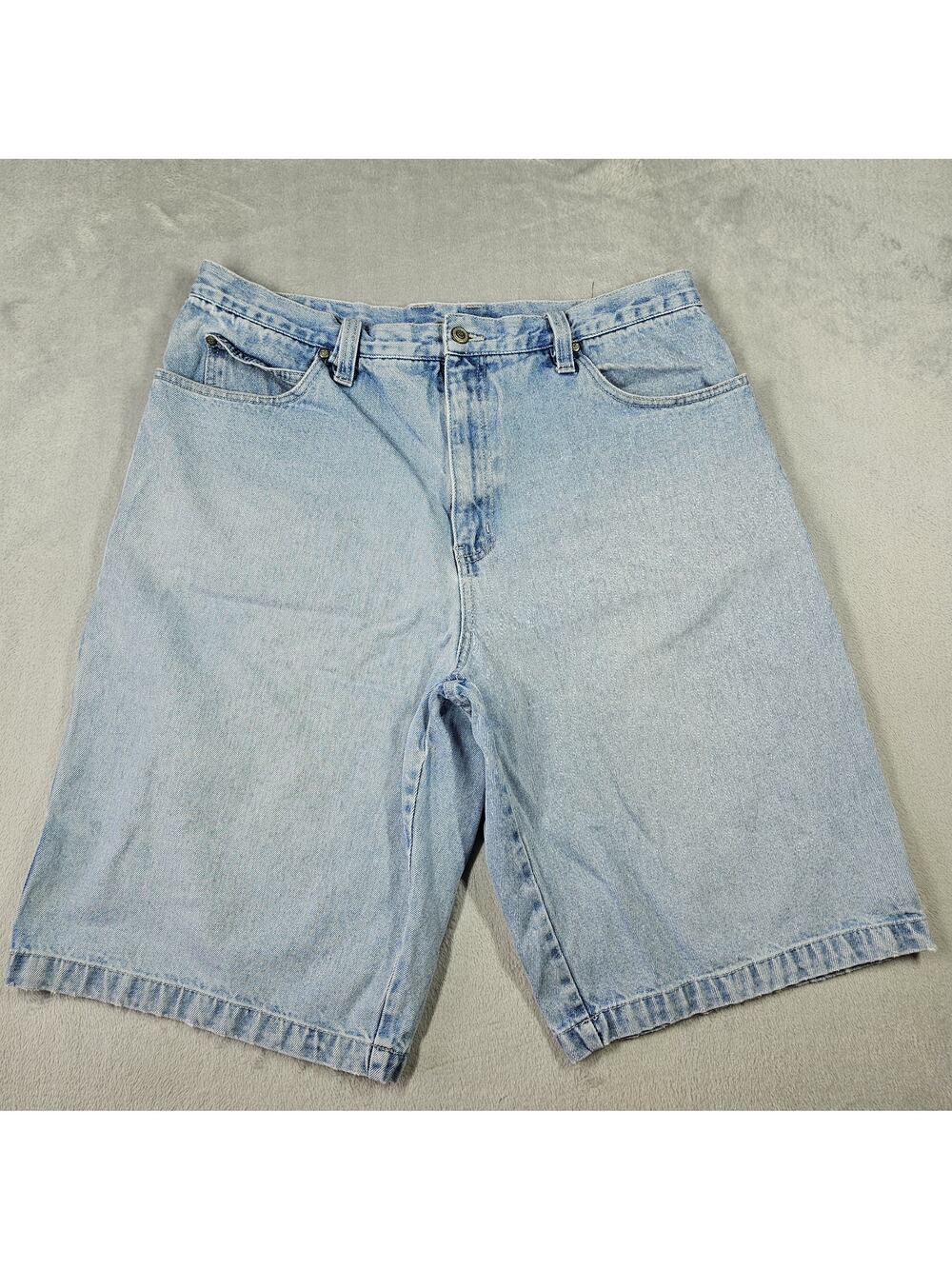 Vintage Rocawear Baggy Jean Shorts Mens Size 38 Blue Denim Y2K 90s Rapper
